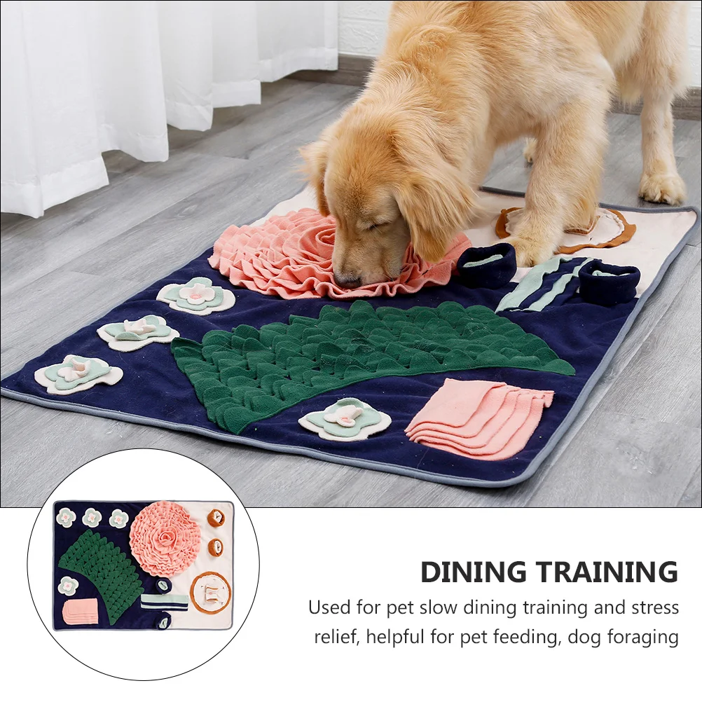

Large Flower Slow Feeding Mat For Dogs Pet Sniff Training Small Medium Large Breeds Dog Foraging Pad Anti