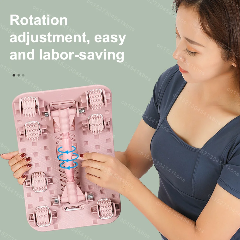 다기능 밑창 롤러 마사지 교정 등 스트레처, 허리 목 피트니스 요추 견인 지지대, 통증 완화