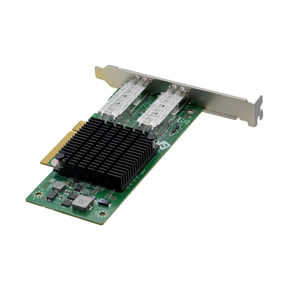 Built-in wired computer PCI-E 10Gbps Ethernet expansion card Dual 10Gbps fiber ports Available in stock Intel chipset
