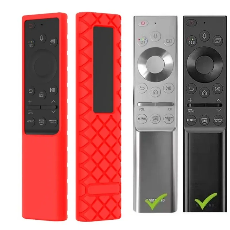 1PC Shockproof Silicone Remote Cover Fit for Samsung QLED TV BN59-01272A 01265A 01270A 01291A Protective Case