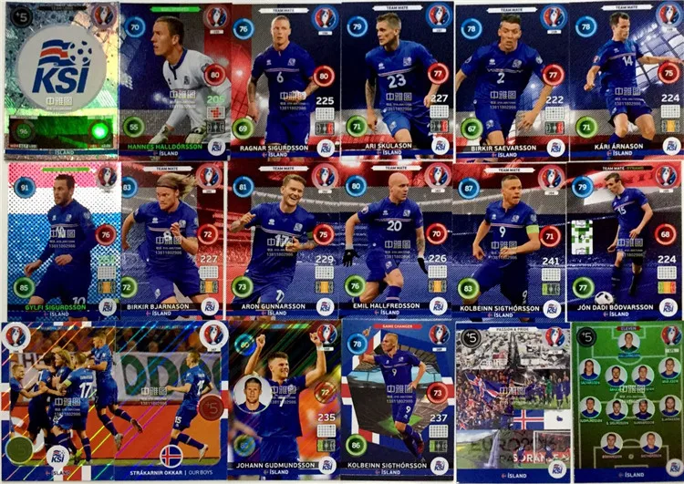 Panini UEFA EURO 2016 XL Official Soccer Trading Cards Ronaldo National‑Team Football Superstar Collectible Cards Gift Toys view 3