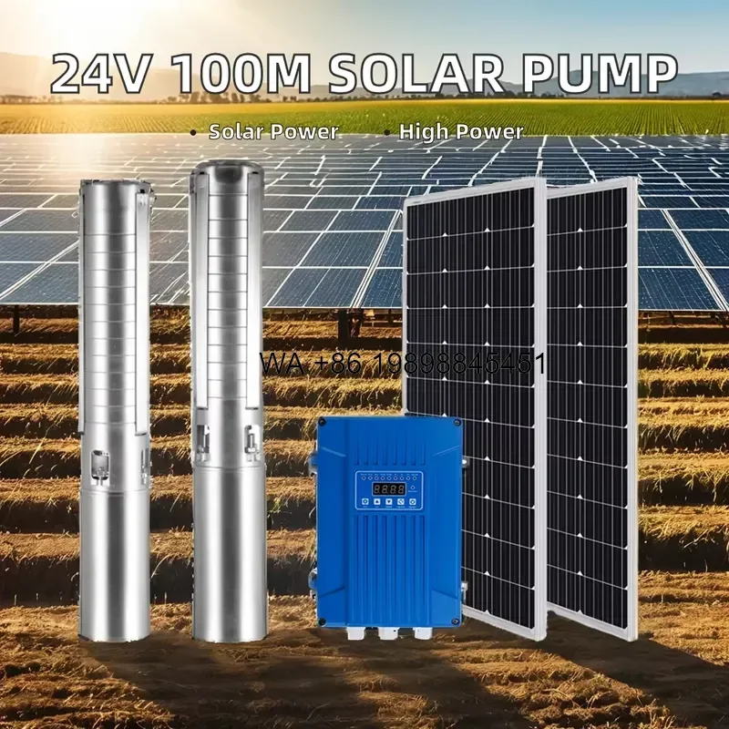 Wmwmnu for DC Deep Well Solar Submersible Water Pump 100m Lift High Efficiency Pump for Agriculture