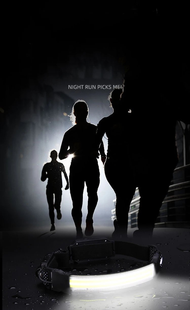 Powerful COB LED Headlamp USB Rechargeable 5 Modes Headlight Waterproof Head Lamp Head Flashlight Head Front Light