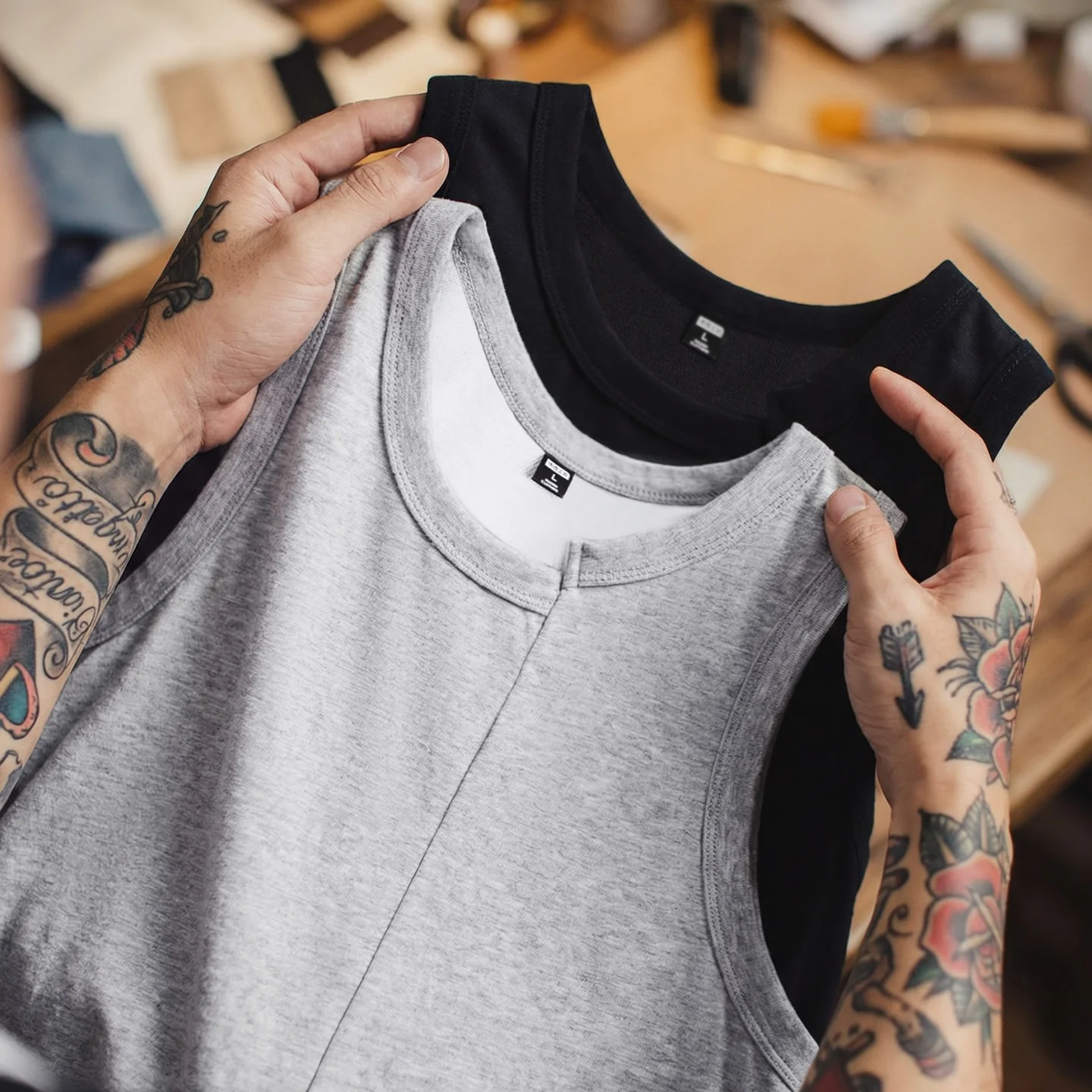 Maden Men's American Retro Dec - Tank Top Ribbed recension och pris