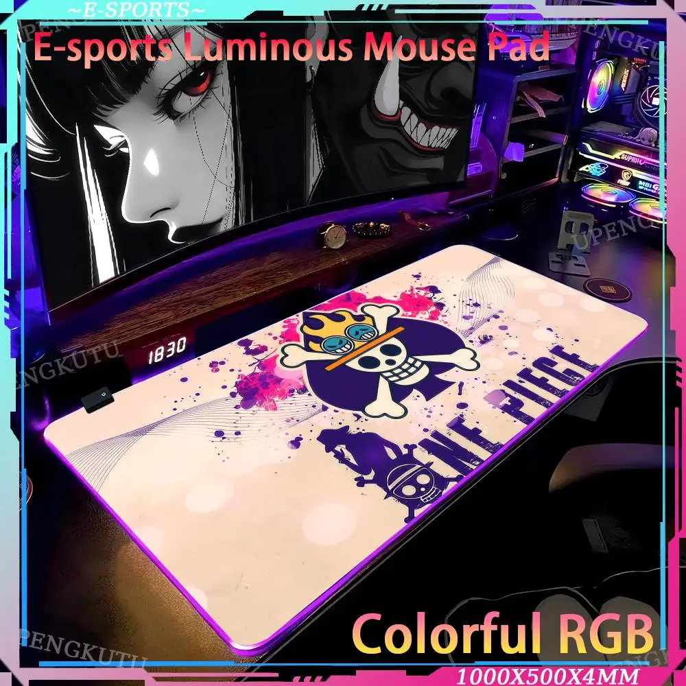 

Mouse Desk pad RGB Computer desk pad LED gaming O_one_PIECEs mouse pad game mouse RGB gaming mouse pad