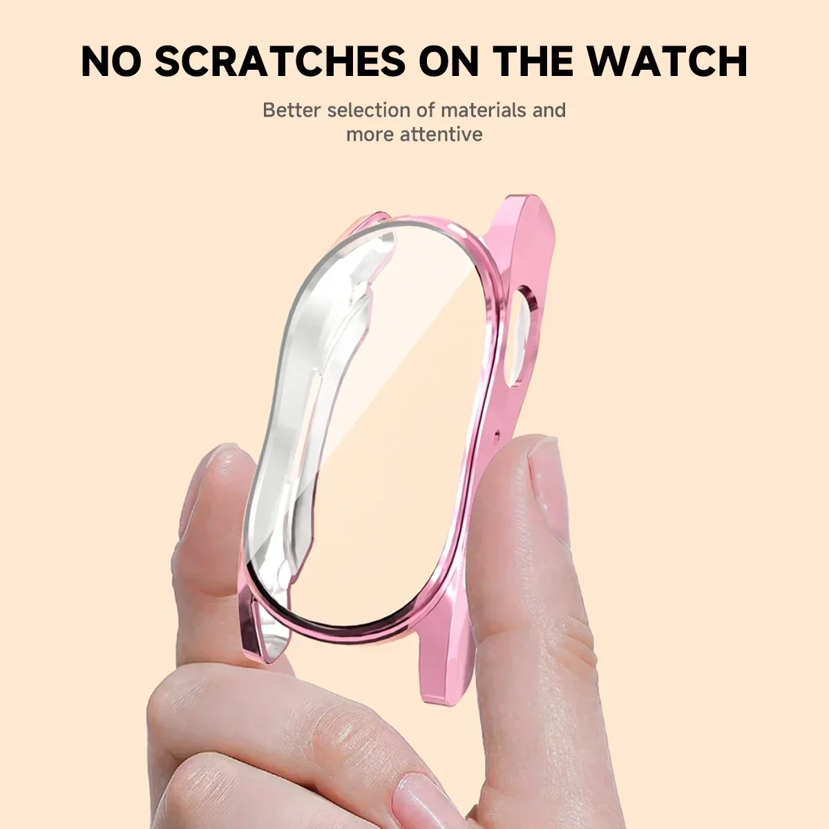 Silikonhülle aus Glas für Samsung Galaxy Watch 7/6 40 mm 44 mm Rundum-Displayschutz Weiche TPU-Schutzhülle Watch7 44 Hüllen – Detail 2