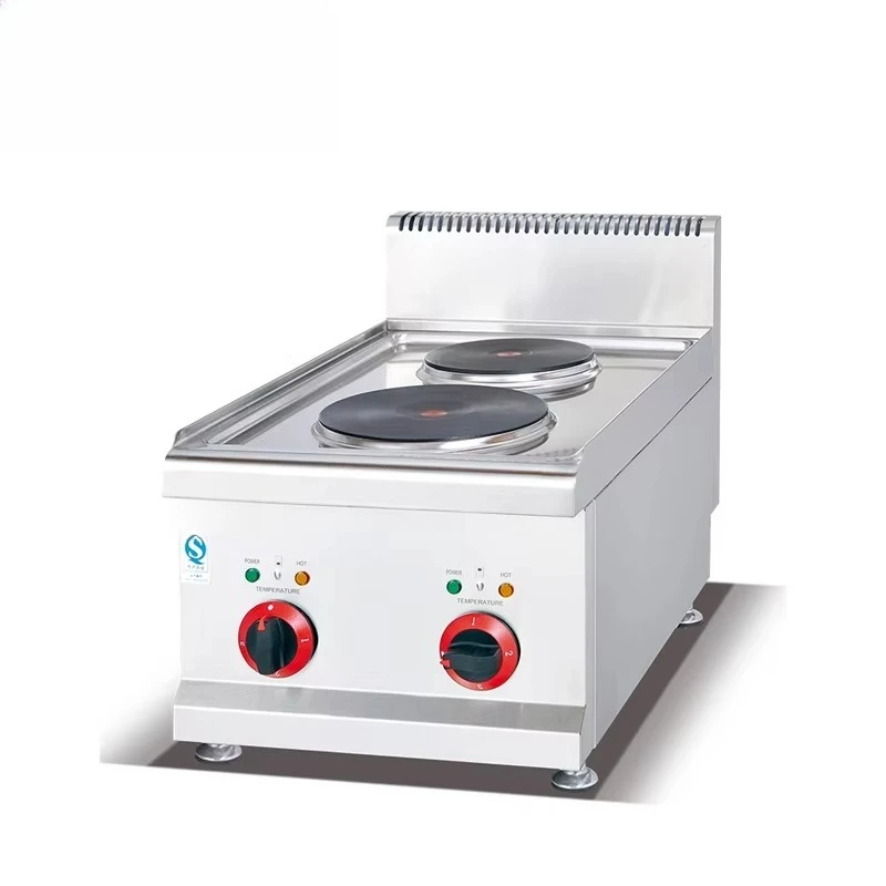 Commercial kitchen equipment Stainless steel 2-plate rice cooker with countertop for commercial cooking