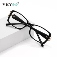 VICKY, nuevo estilo, gafas de protección contra luz azul cuadradas geométricas personalizadas, diseño de moda para mujer, prescripción personalizable LS201