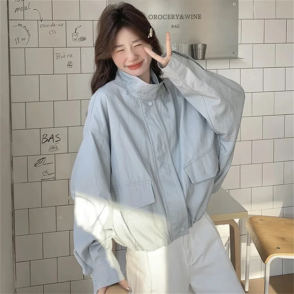 인기 있는 PU 프로틴 가죽 재킷 여성용 코트 봄과 가을 2025년 신상 트렌드 하이 스트리트 슬림 캐주얼 가죽 재킷