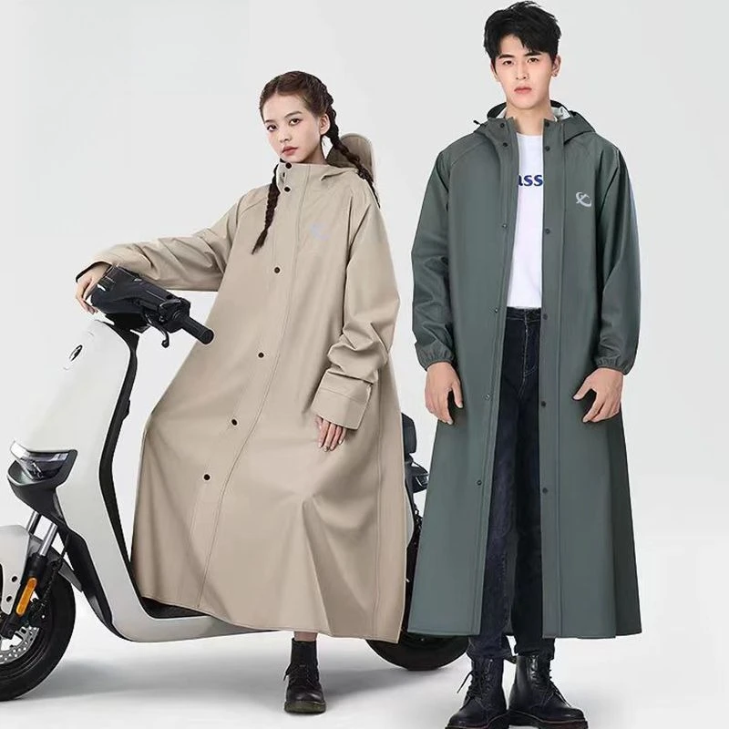 Nuevo Chubasquero largo y grueso para vehículo eléctrico para exteriores, impermeable de cuerpo completo para montar a caballo, Poncho individual para senderismo para hombres y mujeres