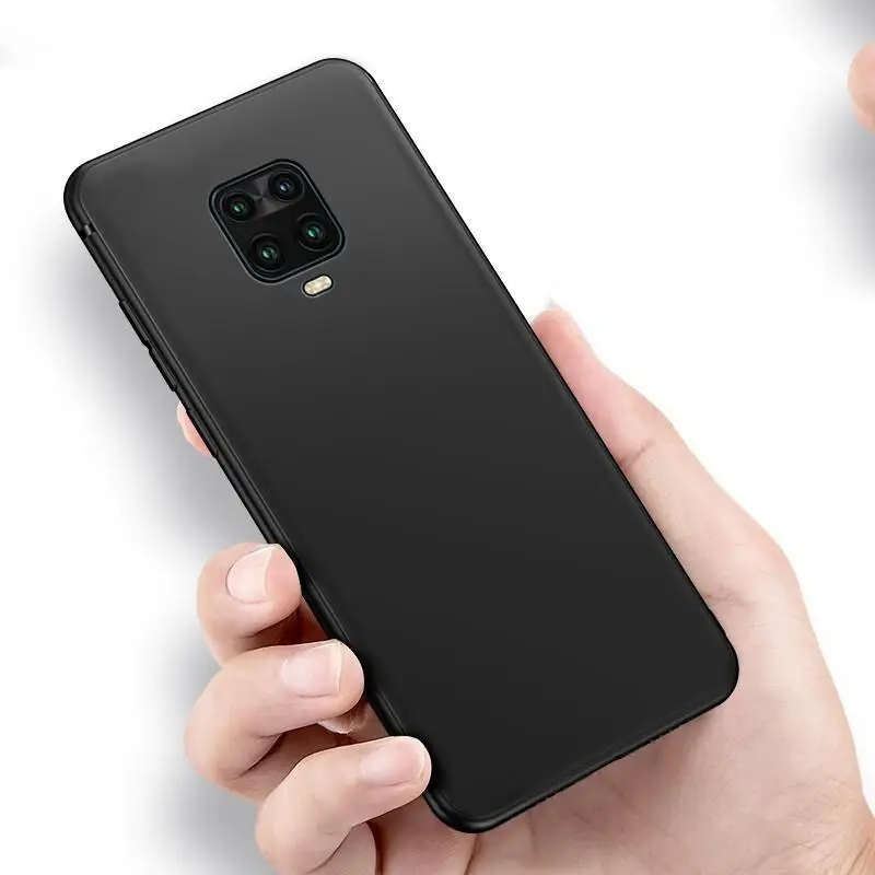Weiche, mattschwarze TPU-Hülle für Xiaomi Redmi Note 9S 9 Pro Max, dünne Hülle, Capa auf Redmi Note 9 Pro Cover – Detail 1