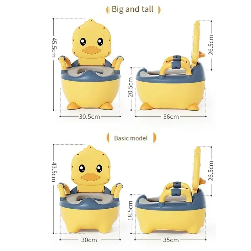 Children's Toilet Seat Duck Toilet Baby Toilet Seat Boys and Girls Baby Portable Bedpan Urinal Basin Potty Bowl Baby Potty Stool