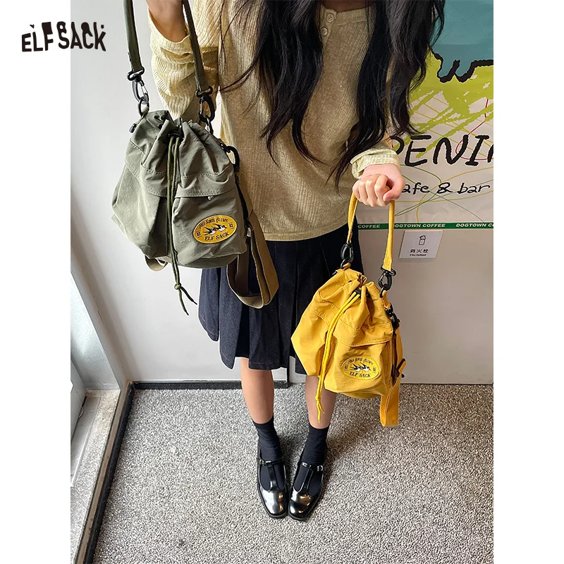 

ELFSACK 2025 Autumn New Arrival Preppy Compact Multifunctional Backpack For Woman
