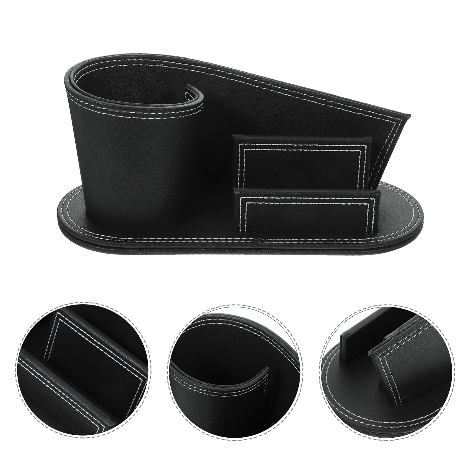 

Pu Pen Holder Office Desk Organizer Business Supplies Stylish Desktop Holder For Cellphone Remote Control Writing