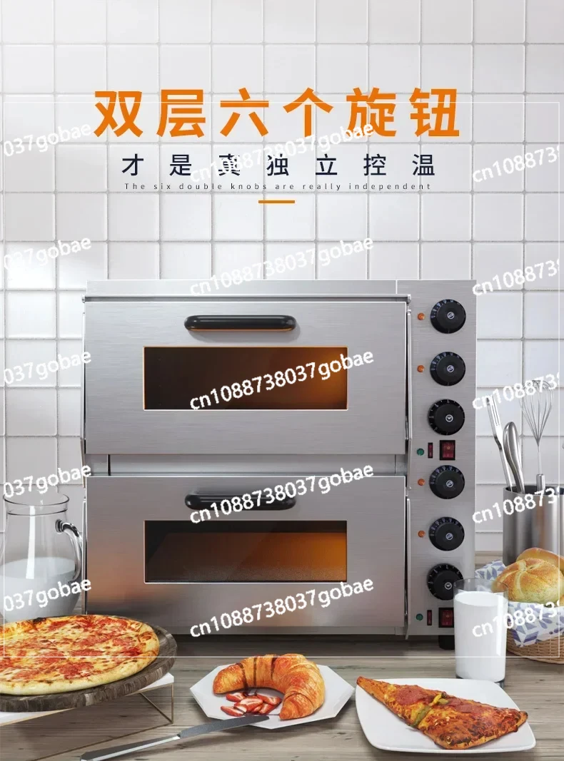 Hot Air Stove Oven Commercial Large Capacity Baking Single Layer Double Layer Pizza Oven Cake Bread Electric Oven