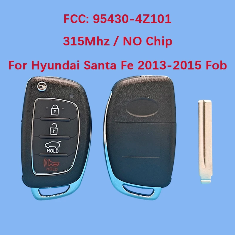 

CN020044 Aftermarket 4 Button Smart Key Remote 315Mhz FCC ID 95430-4Z101 Keyless Go For Hyundai Santa Fe 2013-2015