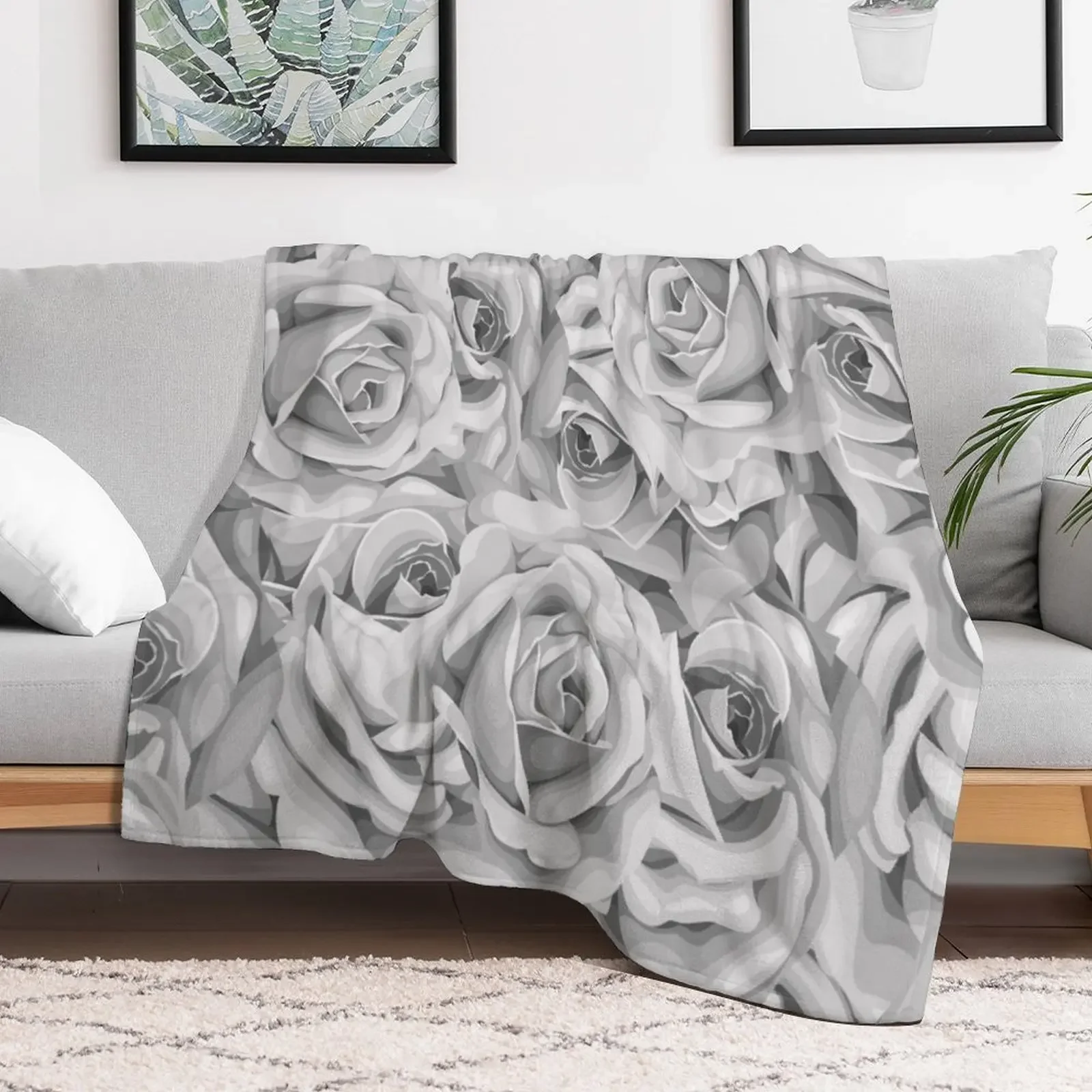 A million rose yellow and gray color of the year 2021 Throw Blanket Blankets Sofas Of Decoration Blankets For Baby Blankets