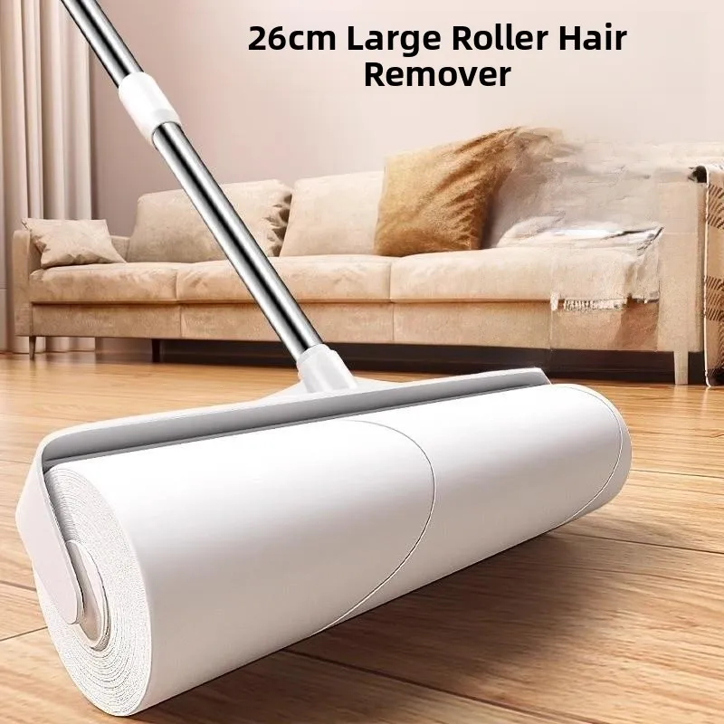 

Long Handle Stiy Hair Remover Roller Large Size Carpet Floor Absorption Hair Glue Stiy Bru Detachable Paper Household C...