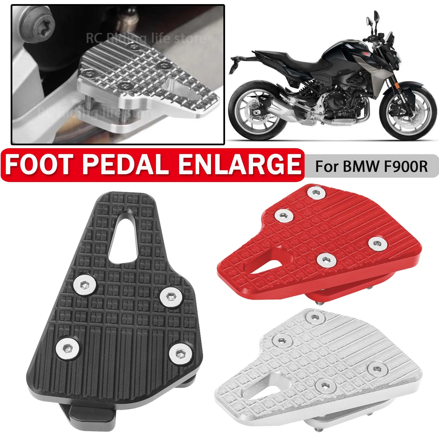 

Motorcycle Foot Pedal Enlarge For BMW F900R F900 R F 900R 900 R Non-slip Brake Peg Pad Lever Footrest Pad Extension Extender