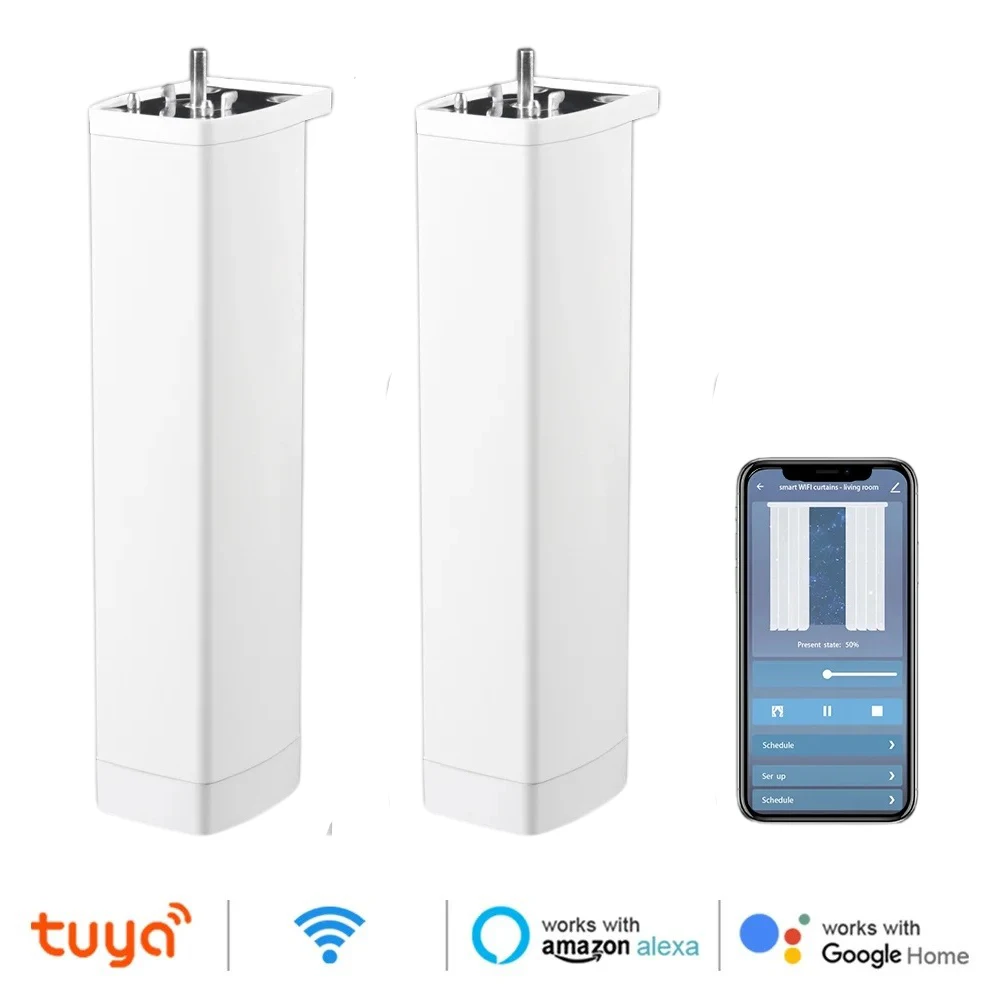 Tuya WiFi Smart Curtain Motor, Quiet Electric Wireless Remote Control, Voice Control Tools, Alexa, Google Home image 3