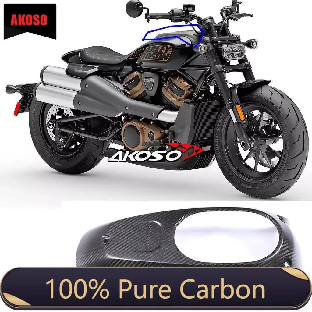 100% 3K Pure Carbon Fiber Motorcycle Tank Cover  Pancels Fairings Kit 2023 2024 For Harley Davidson Sportster S 1250 RH 1250S