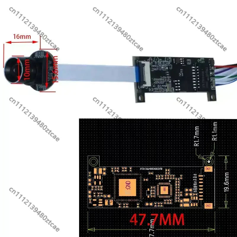 Undistorted IP Network Camera, Secondary Development Camera for UAV Power Inspection