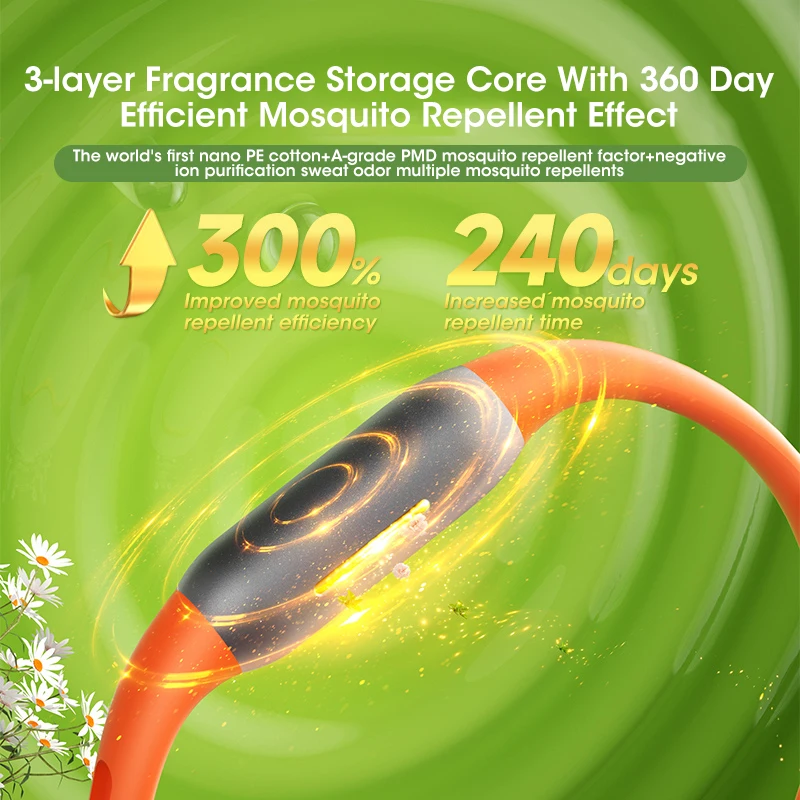 Bracelet anti-moustiques à ultrasons M15 pour enfants, 100% naturel, non toxique, huile essentielle pure, répulsif contre les moustiques, montre anti-parasites