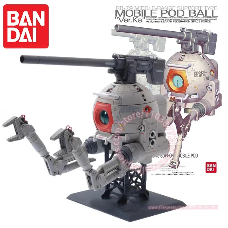 BANDAI GUNDAM MOBILE POD BALL RB-79 Ver.Ka MG 1/100 Joint Movable Children's Toy Peripheral Model Trendy Figure Assembly Present