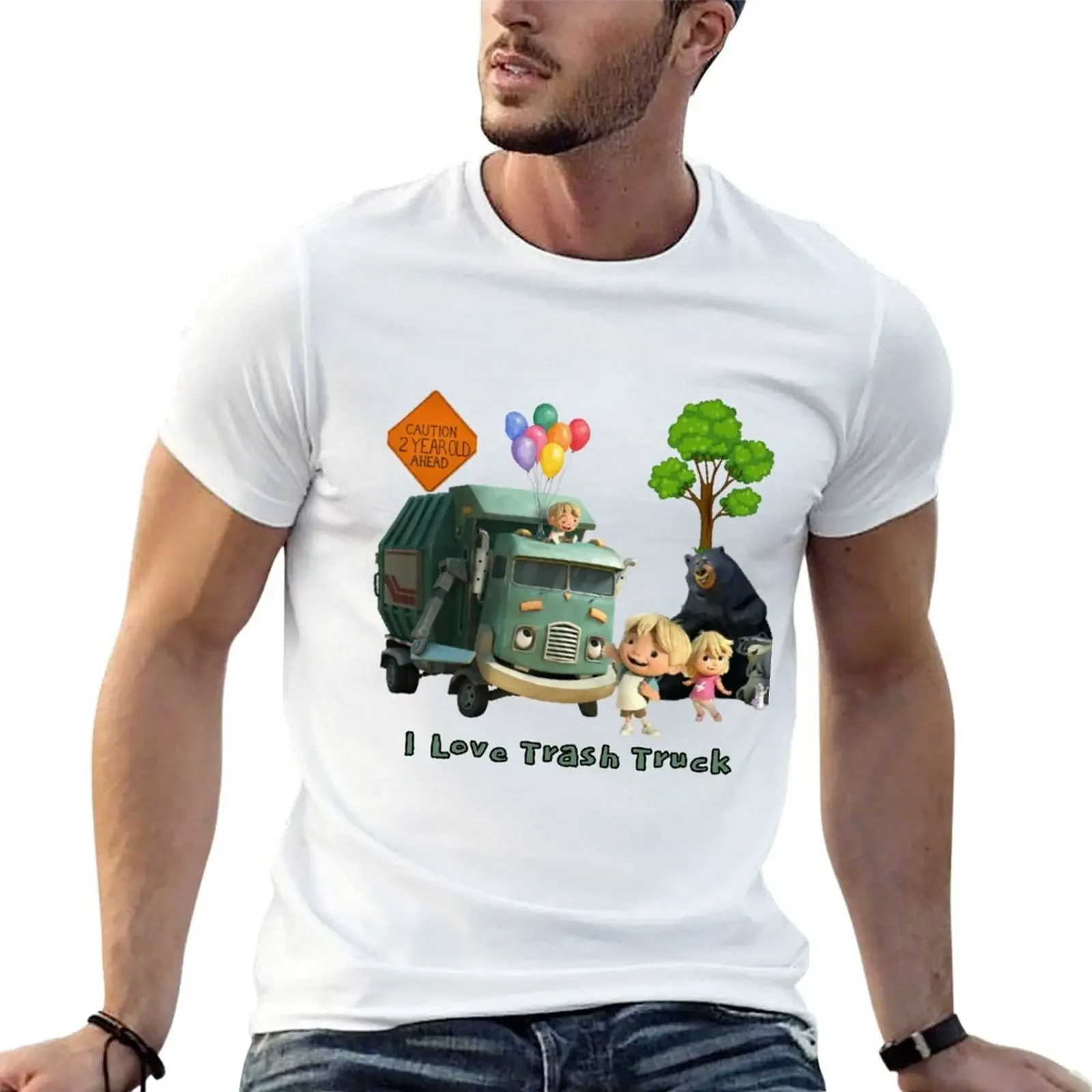 Picture collage of the coolest truck in town T-Shirt man t shirt Clothing mens plain t shirts