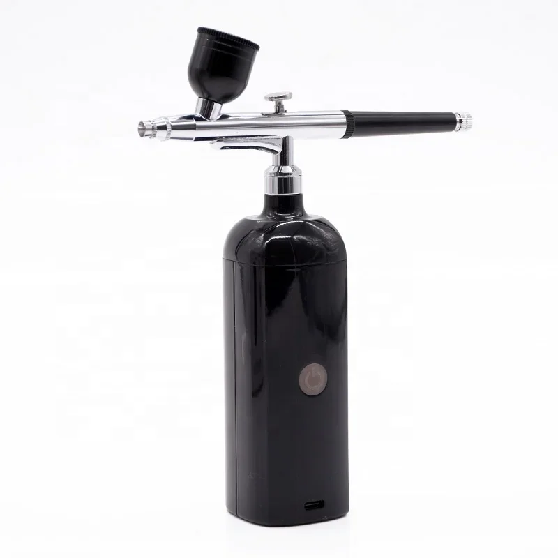 Precision Double Action Cake Gun Kit with Quiet Mini Compressor for Indoor and Outdoor Use Rechargeable Charging