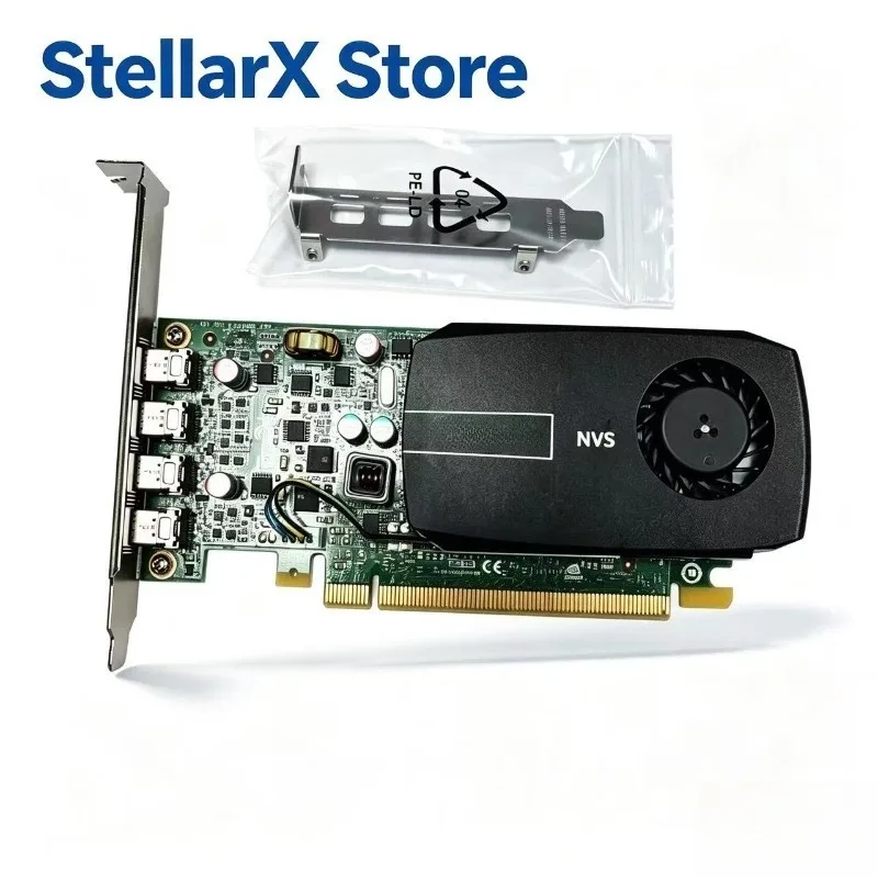 For NVIDIA NVS 510 2GB DDR3 4-Mini DP Multi-Display Professional Graphics Card PCIe 2.0 x16 Professional Graphics Graphics Card