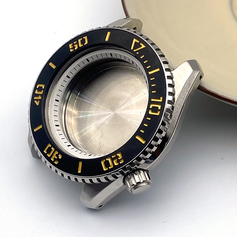 Silver NH35 Case Seiko LX SNR025 Watch Cases Fit For NH35 4R35 NH36 4R36 Movement Sapphire Crystal Glass Men Diving Case