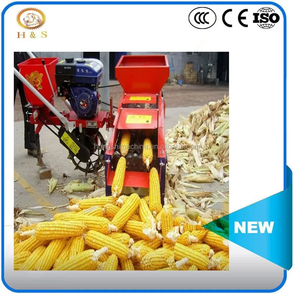 High Efficiency Lowest Price Corn Peeling Machine Engine Provided Farm Machine TT Maize Thresher Powered By A 7 Engine