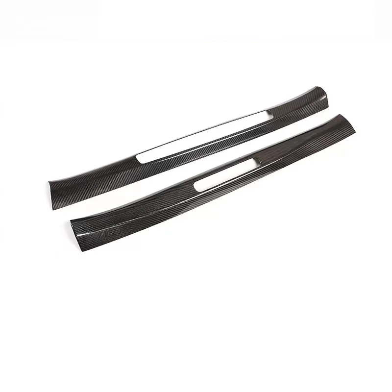 Real Carbon Fiber Interior Gear Shift Cover Door Handle Trim Mirror Cover Top Spoiler Body Kit Fit For Porsche 911 992 2019-2022