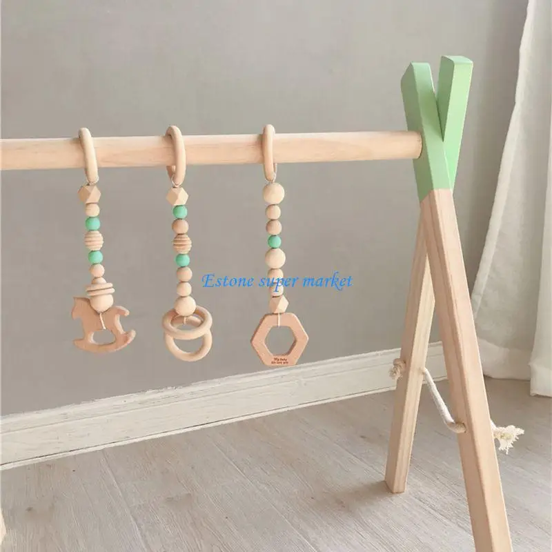 090B Baby Fitness Rack Nordic Einfache Holz Kinderzimmer Dekorationen Neugeborenen Kinder