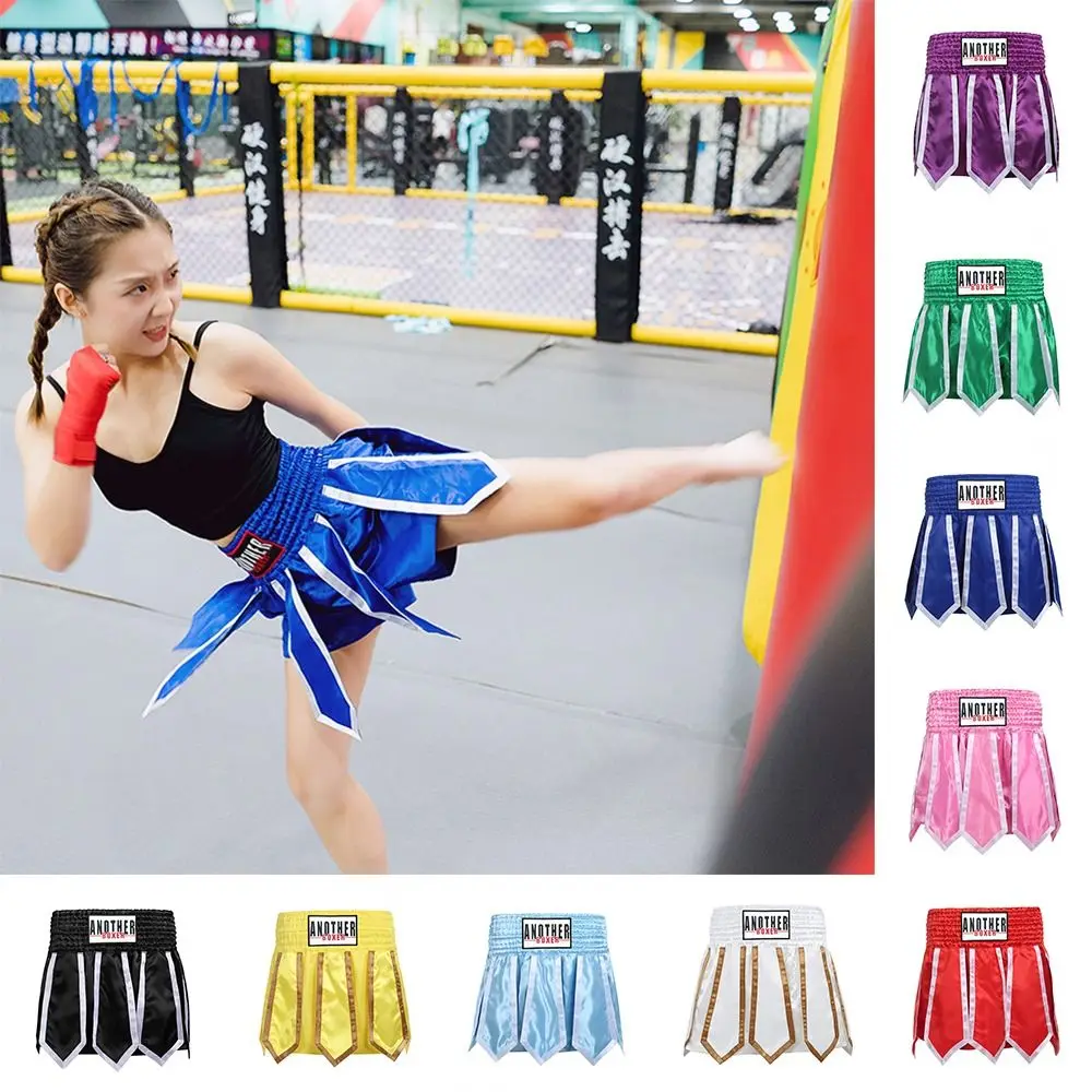 

Casual Lotus Flower Boxing Shorts Elastic Waist Boxing Match Muay Thai Shorts Fight Wear Uniform MMA Kickboxing Pants Gym