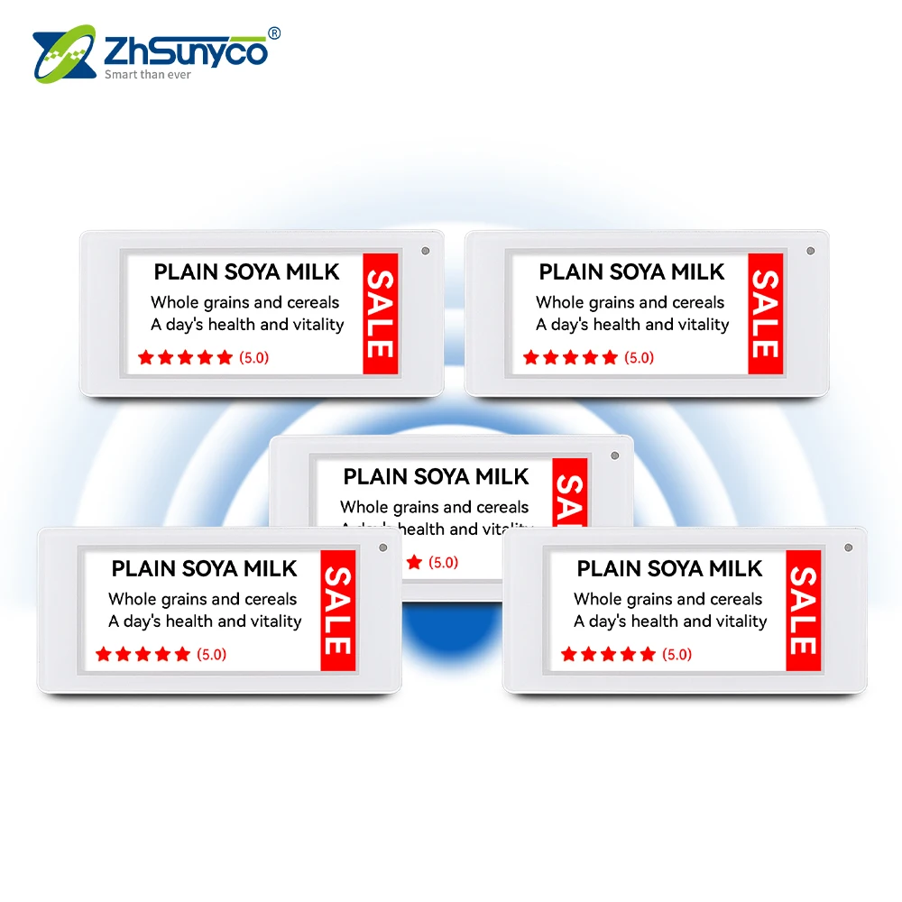 5 stuks 2,9 inch elektronische prijskaartje display elektronisch planklabel Eink digitale prijskaartjes