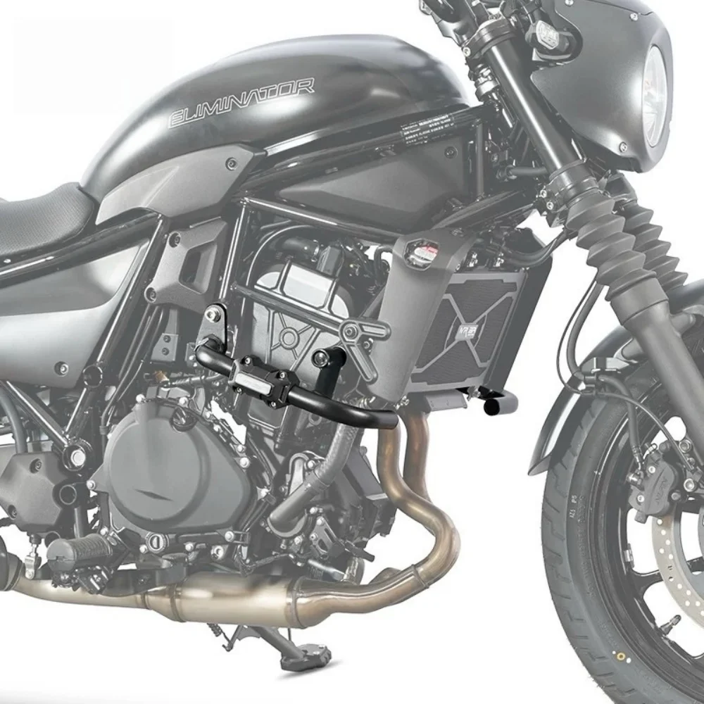 【Good quality】For Kawasaki Eliminator500 bumper anti-fall bumper water tank net side frame