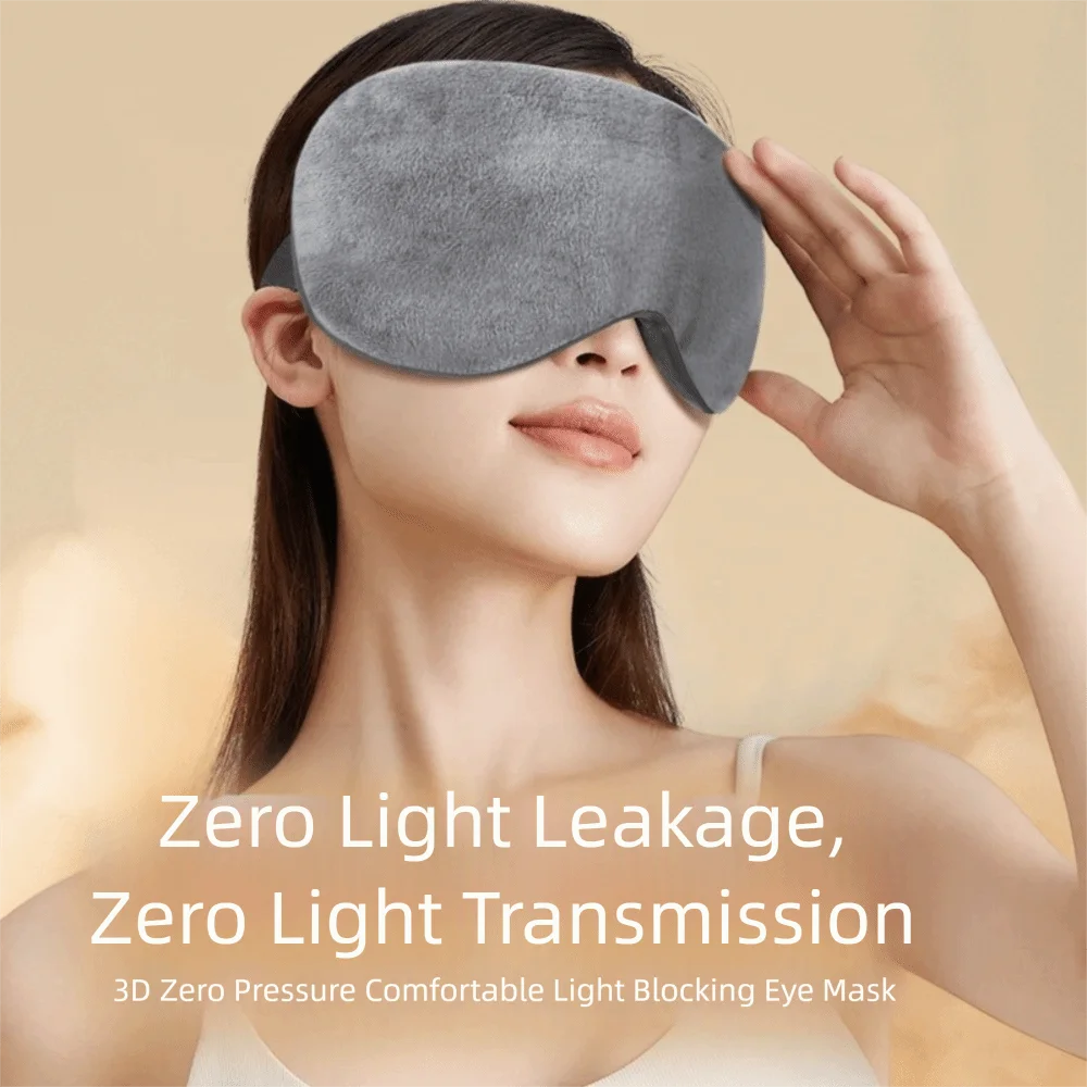 

Relaxing Silk Eye Mask Timing Function Heating Heating Eye Cover Cordless Soft Fabric Sleeping Mask Eye Relaxation