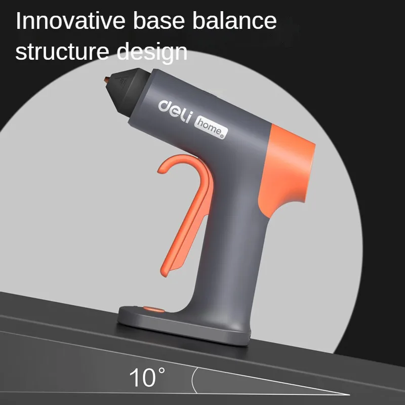 Deli-Mini Hot Melt Glue Gun Tool, AC Plug, baixa tensão, alta viscosidade, 7mm cola em bastão, Household, DIY, ferramenta elétrica, 10W