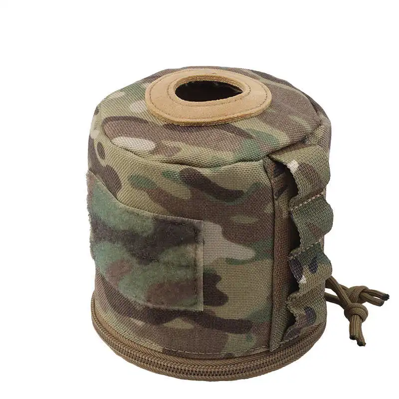 Military camouflage roll paper outdoor field camp storage bag MOLLE mount webbing  tissue  towel cover