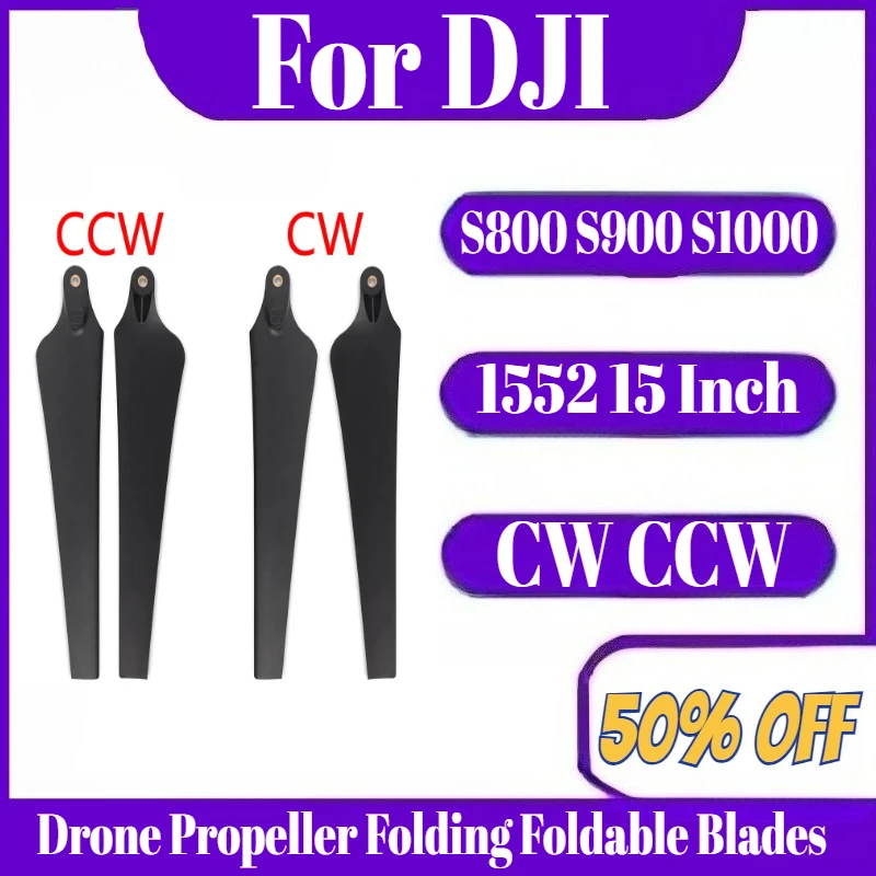 

1552 15 Inch Drone Propeller Folding Foldable Blades CW CCW Props for DJI S800 S900 S1000 EVO Multicopter RC Models Spare Parts