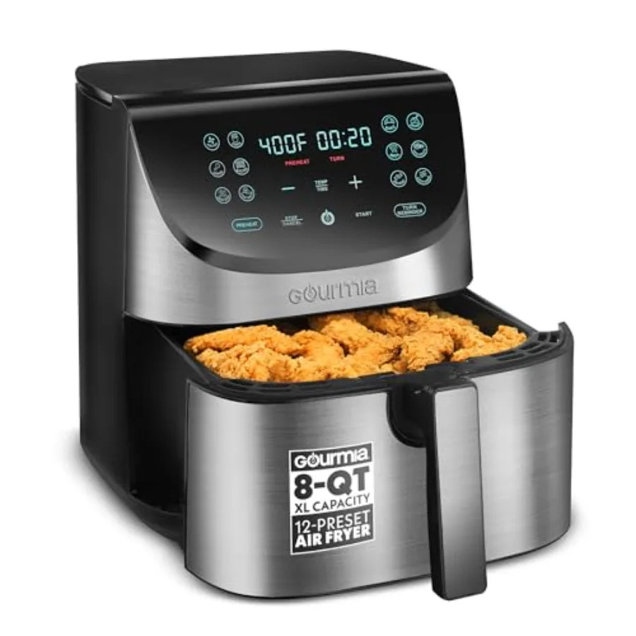 

Air Fryer with 8 Qt Extra Large Capacity for Family Meals 360 Circulating Air Technology for Even Cooking Digital Display with