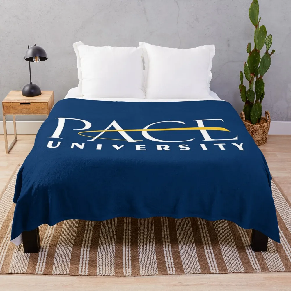 Pace University Throw Blanket Sofa Quilt Flannel Bed Fashionable Summer Blankets