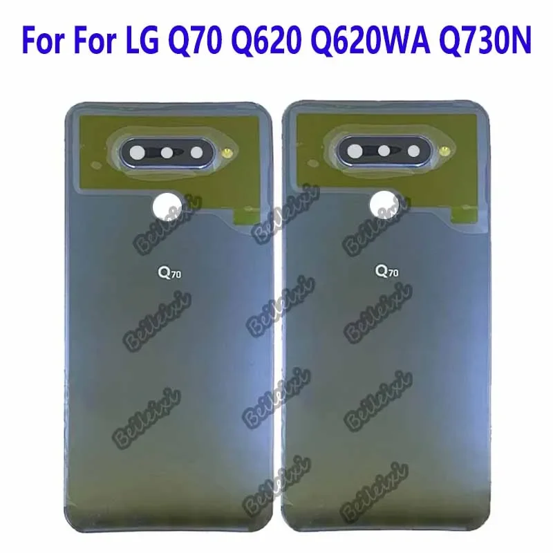 For LG Q70 Q620 Q620WA Q730B Q730N Q620VAB Q620QM5 Q620QM6 Glass Battery Cover Rear Door Housing Case Durable Battery Back Cover