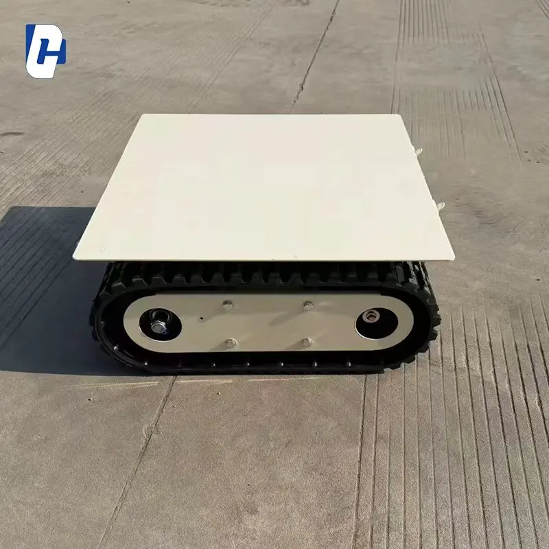 Custom Manufacturer Mini Wireless Remote Control Chassis Hydraulic System Rubber Track Platform Chassis