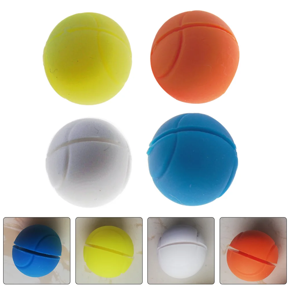 

4Pcs Tennis Vibration Dampeners Silicone Shock Absorbers Reduce Racket Vibrations Improve Stability Tennis Gear