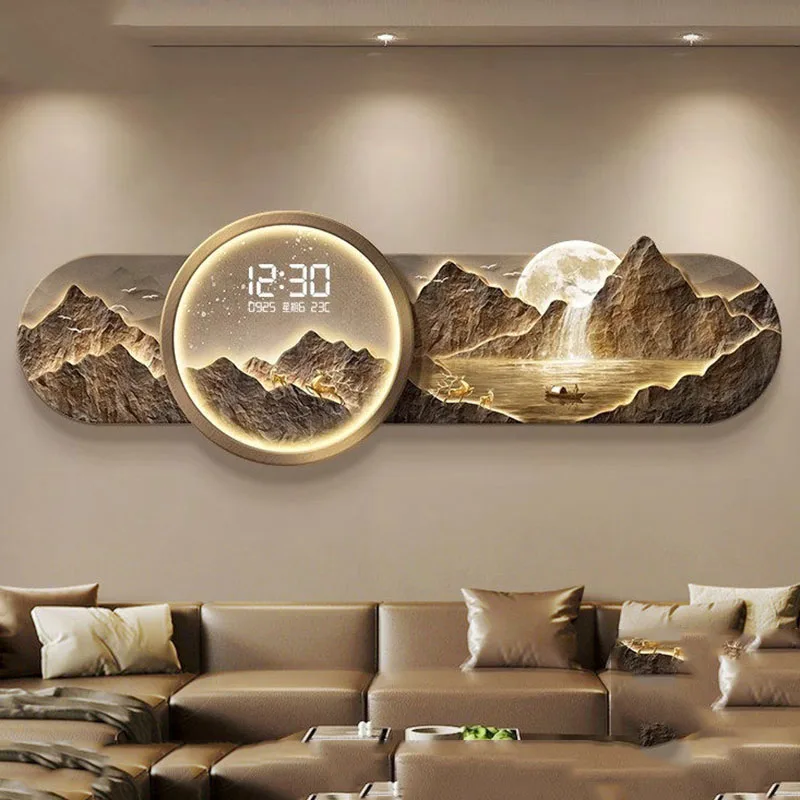 

Chinese Style Minimalist Wall Clocks Aesthetic Xenomorph Creative Design Wall Clocks Nordic Nordic Horloge Ornaments Home Decor