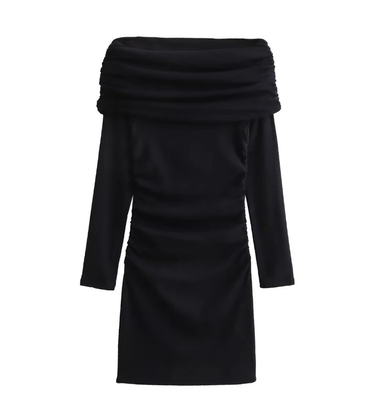 Winter 2023 Women's Design Slim Fit Versatile Strapless Dress Long Sleeve Elegant Style Autumn Winter Collection Fashionable ...