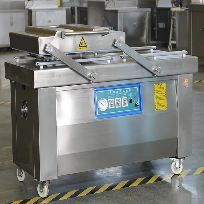 Easy Operation Dual Chamber Vacuum Sealer Commercial Food Meat Vacuum Packing Machine